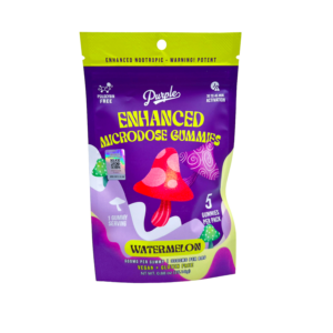 Purple Mushroom Gummies Watermelon