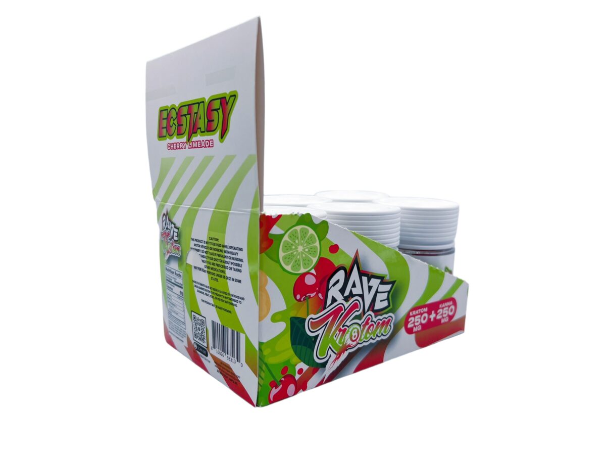 Rave Kratom Kanna Cherry Limeade Gummies