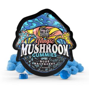 Tre House Blue Raspberry Magic Mushroom Gummies