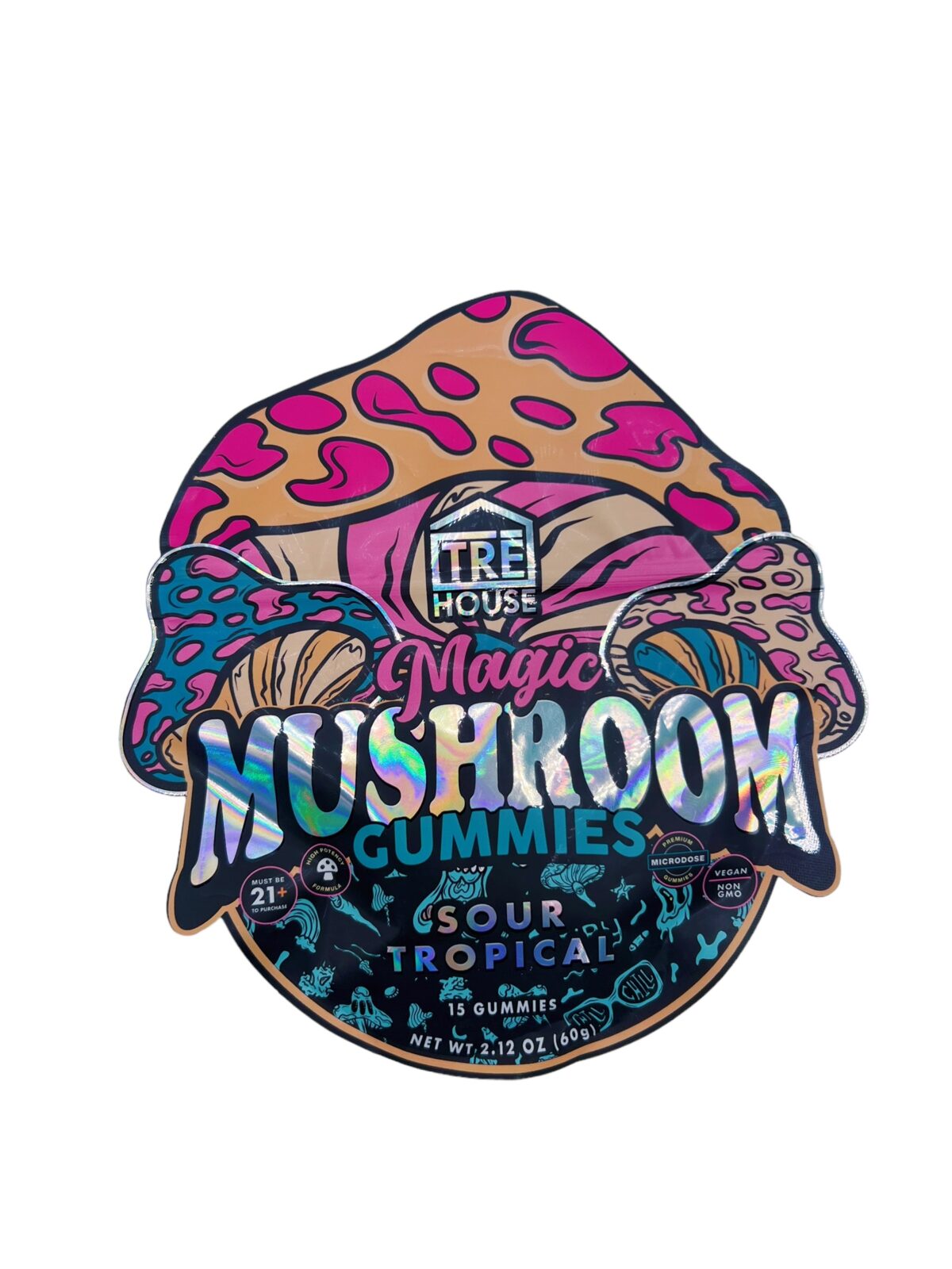 Tre House Sour Tropical Magic Mushroom Gummies