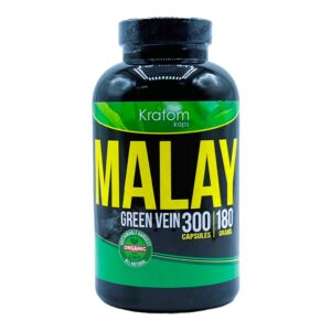 Kratom Kaps Malay Capsules Green Vein