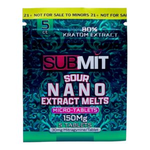 Submit Sour Nano Kratom Melts Green 150Mg