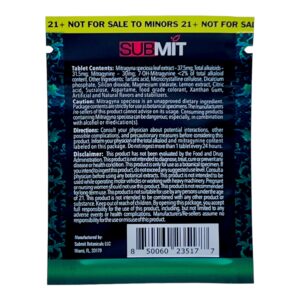 Submit Sour Nano Kratom Melts Green 150Mg