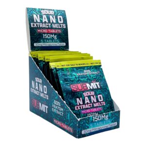 Submit Sour Nano Kratom Melts Green 150Mg