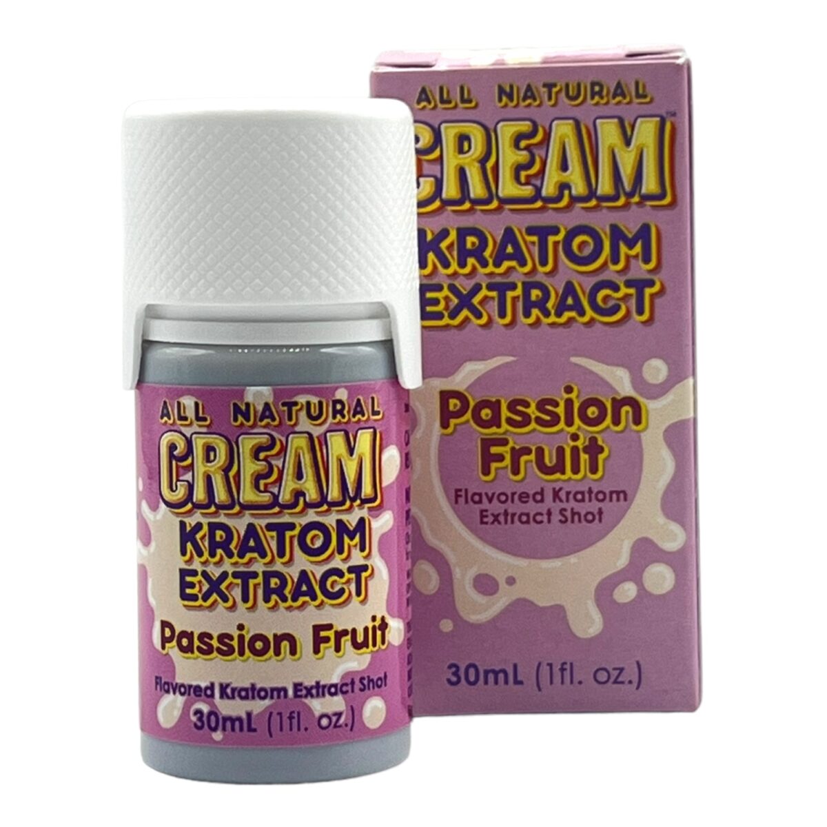 Cream Kratom Passion Fruit Shot 150mg 30mL