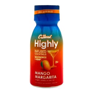 Cutleaf Hemp Highly Mango Margarita Infused Cocktail 3.4oz Shot