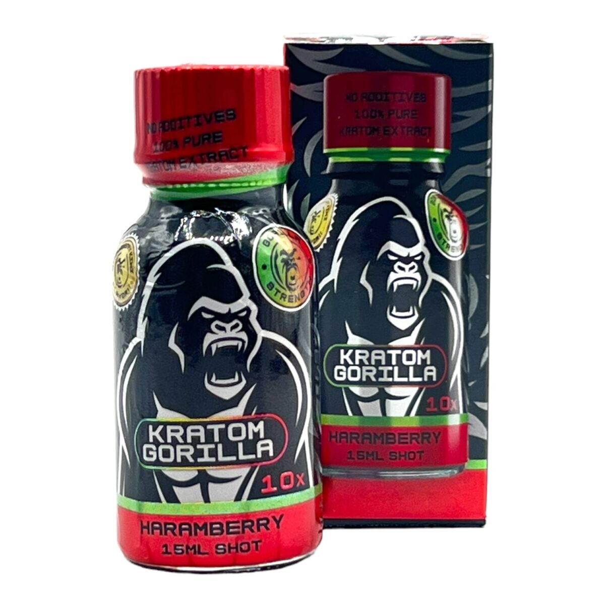 Gorilla Kratom 10X Haramberry Kratom Shot – 15ml.