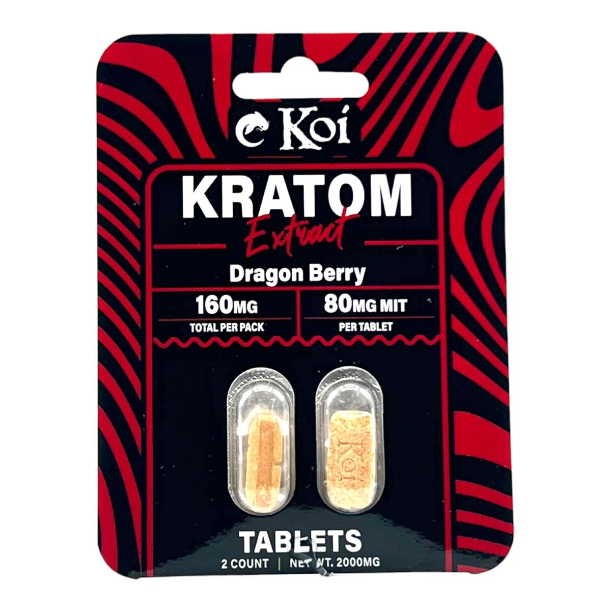 Koi Kratom Extract Tablets Dragon Berry160MG