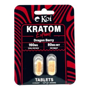Koi Kratom Extract Tablets Dragon Berry160MG