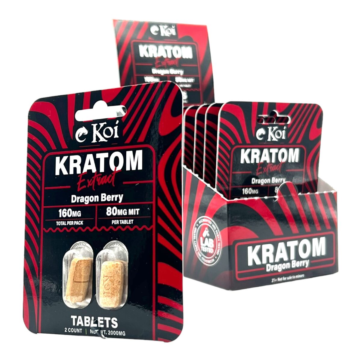 Koi Kratom Extract Tablets Dragon Berry160MG