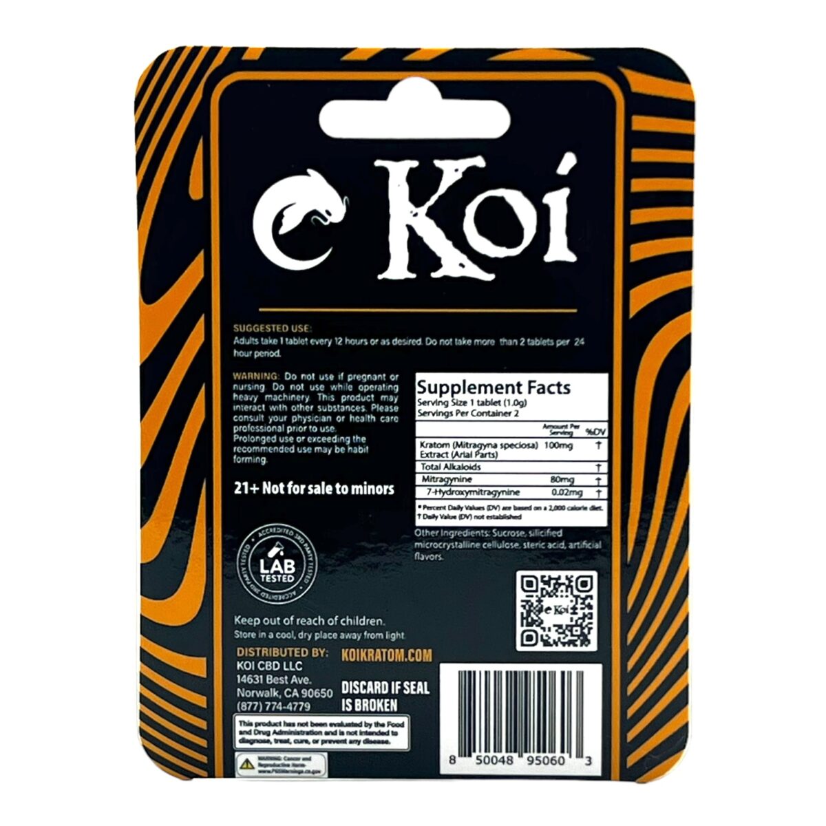 Koi Kratom Extract Tablets Tropical 160MG