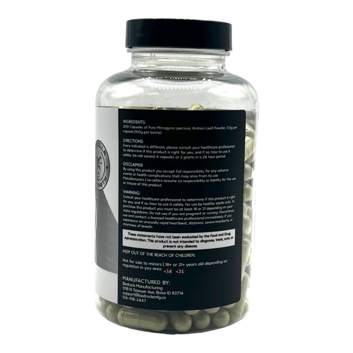 Kratom Gorilla Kratom Capsules White Vein