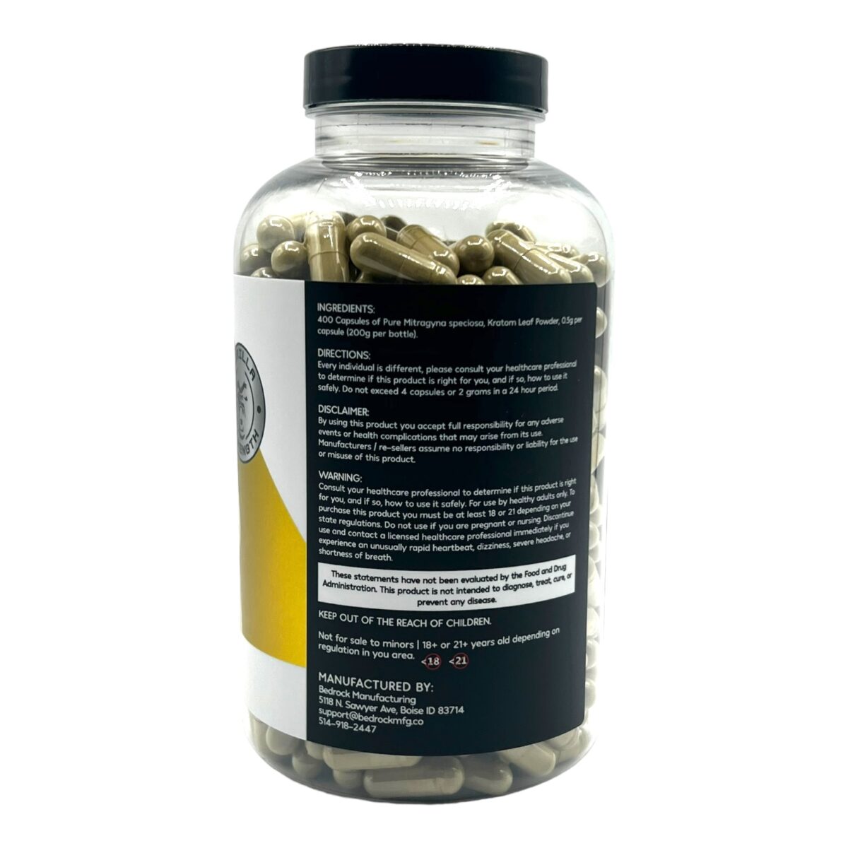 Kratom Gorilla Kratom Capsules Yellow Thai