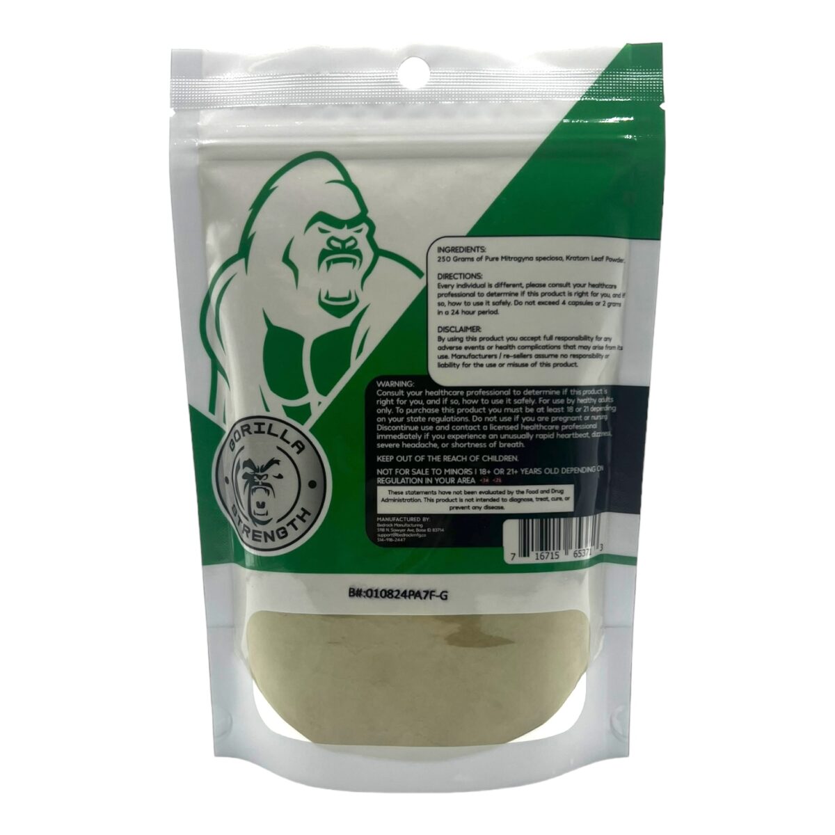 Kratom Gorilla Kratom Powder Green Vein