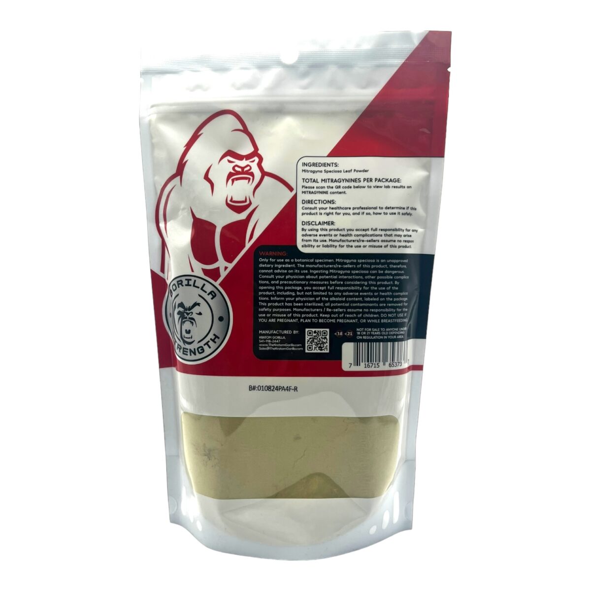 Kratom Gorilla Kratom Powder Red Vein