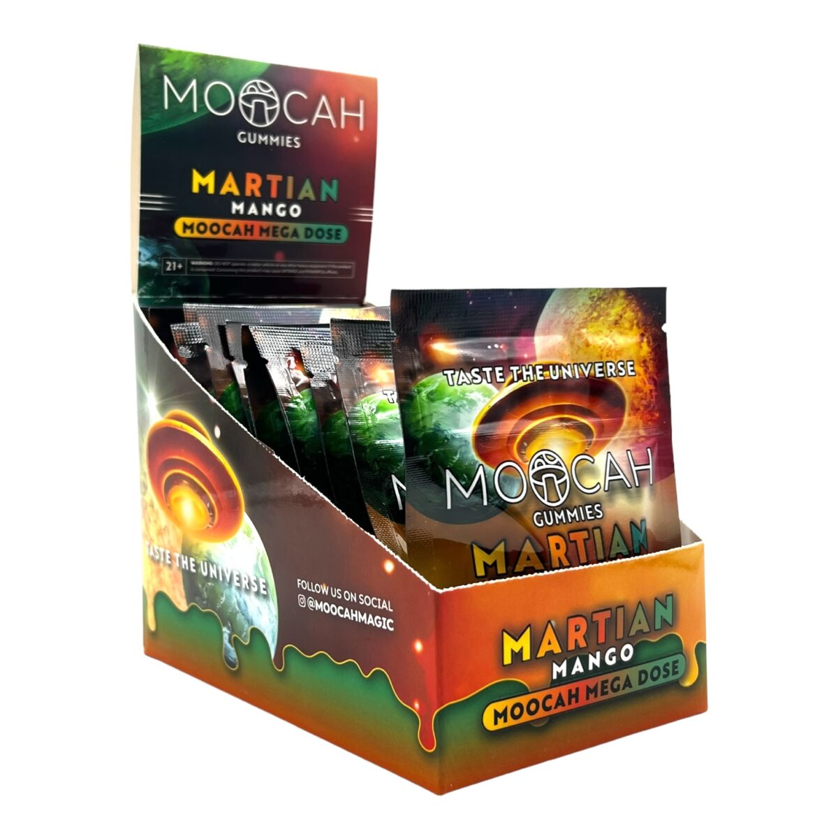 Moocah Mushroom Gummies Martian Mango 4oz