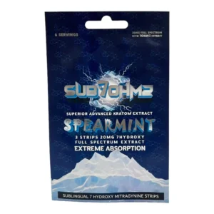 Sub 7 Ohmz 7-Oh Kratom Strip Spearmint 20mg
