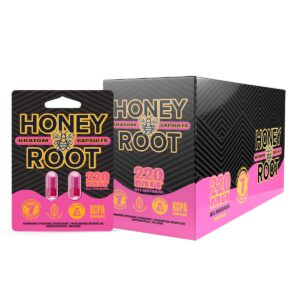 HoneyRoot Kratom Capsules 220mg MIT 2ct