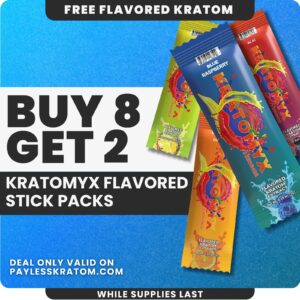 Kratomyx Blue Raspberry Kratom Extract Powder (Deal Buy 8 Get 2)