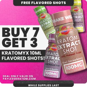 Kratomyx Kiwi Strawberry Shot (Deal Buy 7 Get 3)