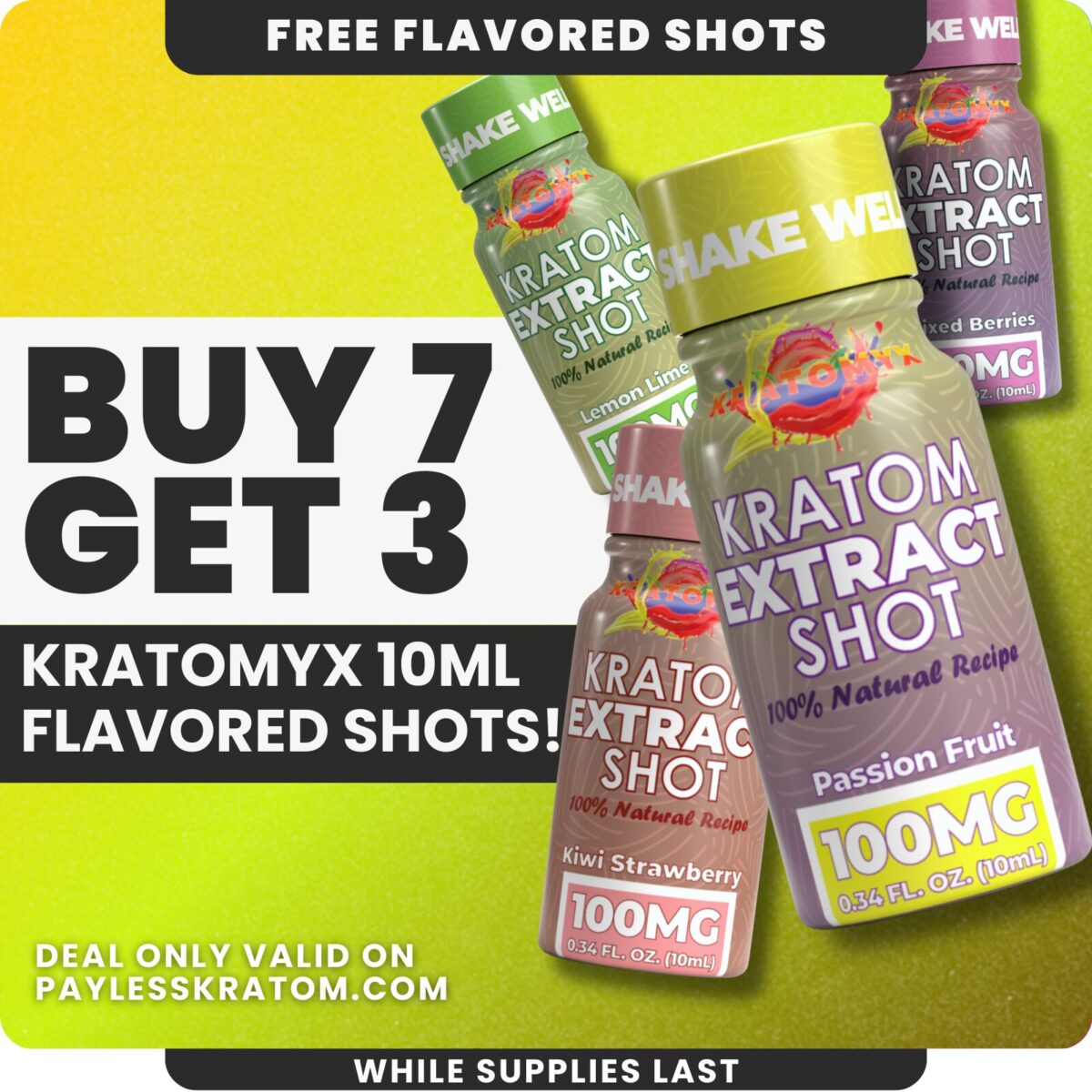 Kratomyx Passion Fruit Shot (Deal Buy 7 Get 3)