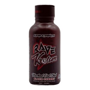 Rave Kratom Black Cherry Blacked Out Shot – 30 ML