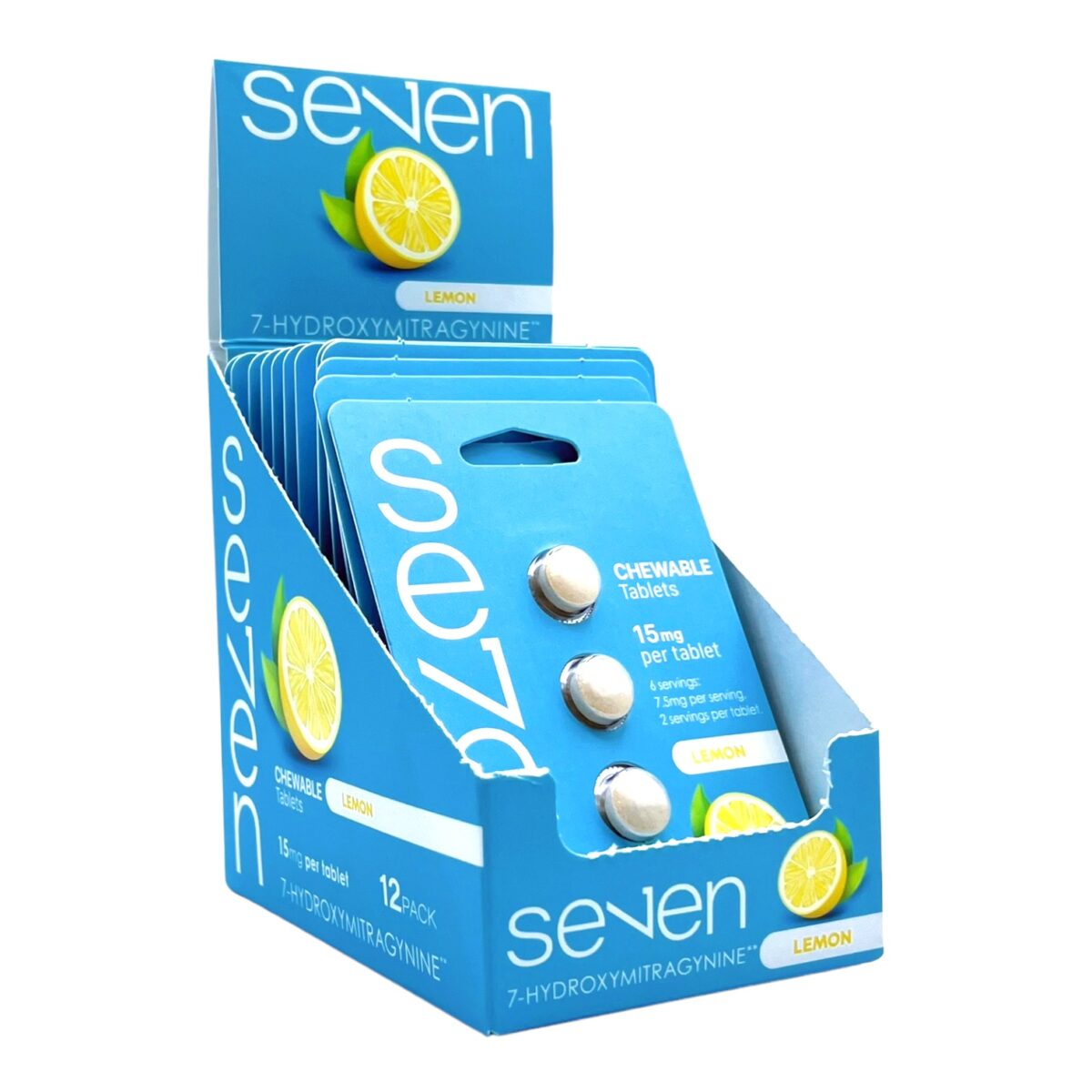 Se7en 7-Oh Kratom Tablets Lemon 15mg