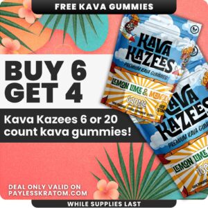 Kava Kazees Kava Gummies 640mg 8ct DEAL BUY 6 GET 4