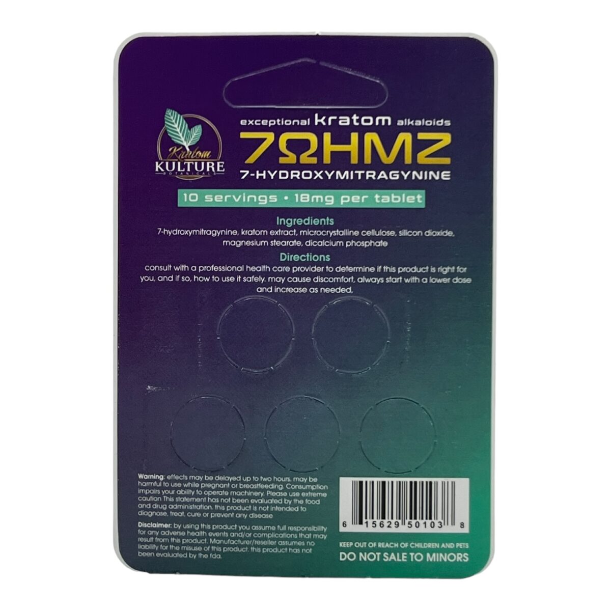 Kratom Kulture 7OHMZ Tablets 18mg