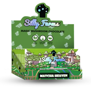 Silly Farms Matcha Heaven Magic Mushroom Chocolate Bar