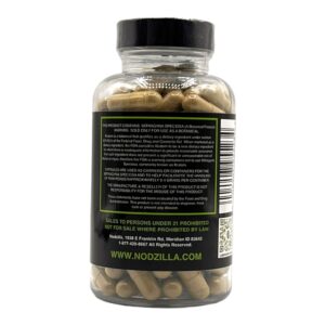 Nodzilla Green Malay Kratom Capsule 100 ct