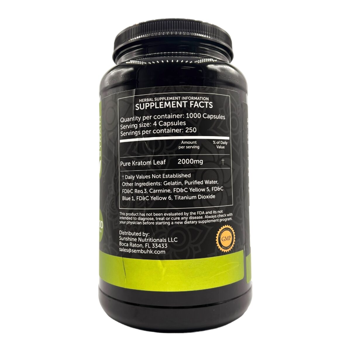 Sembuh Green Strain Kratom Capsules