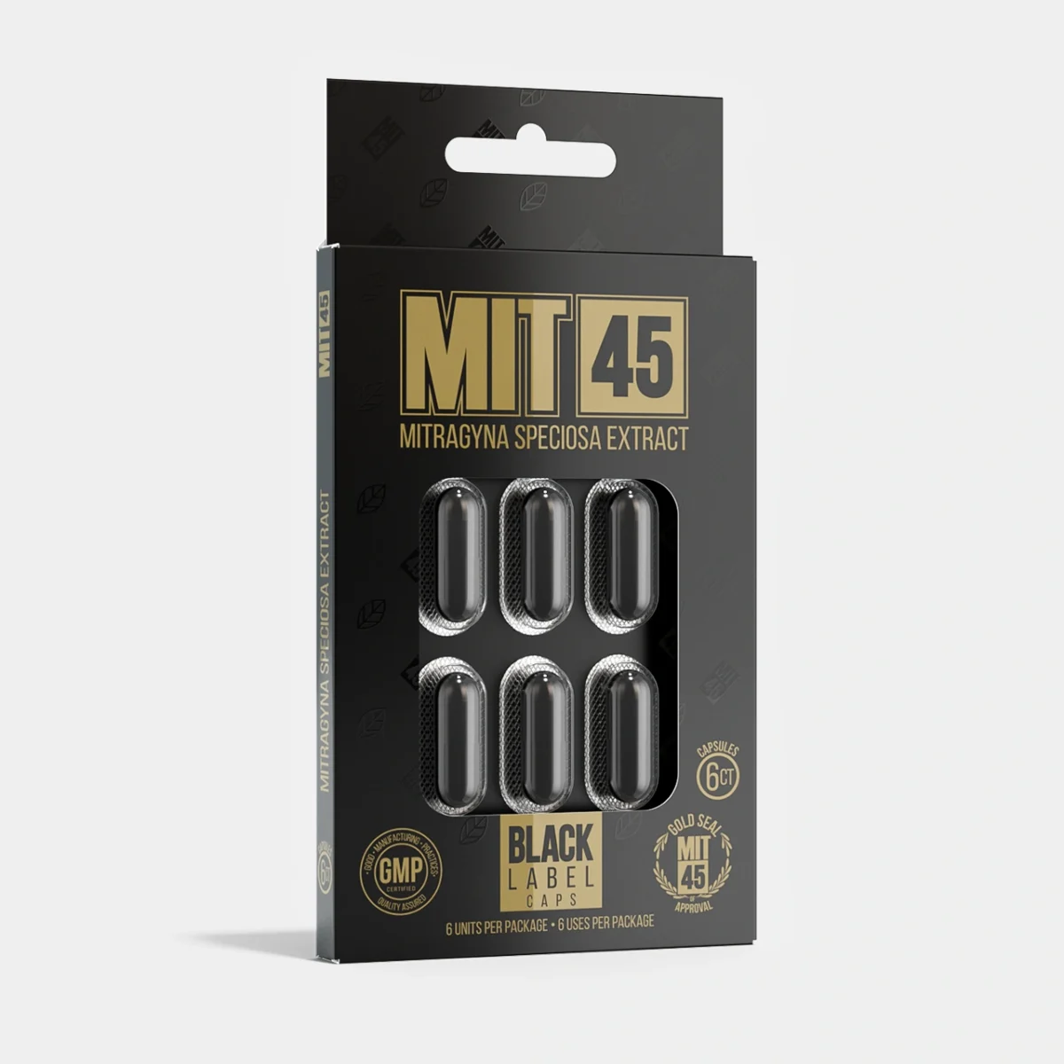 MIT 45 Gold Kratom Extract Capsules