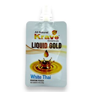 Krave Kratom Extract Liquid Gold Pouch White Thai 20g