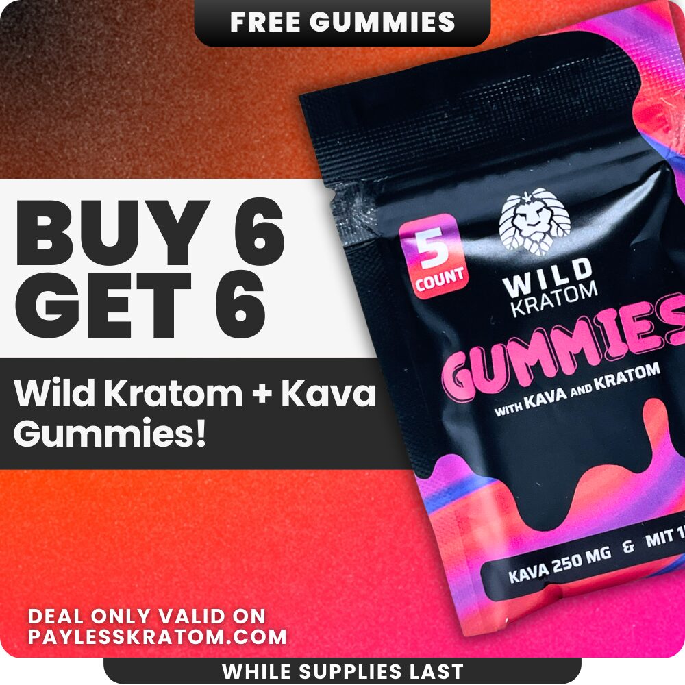 Wild Kratom Kava Kratom Gummies DEAL BUY 6 GET 6 | Image 1 | Wild Kratom Kava Kratom Gummies DEAL BUY 6 GET 6
