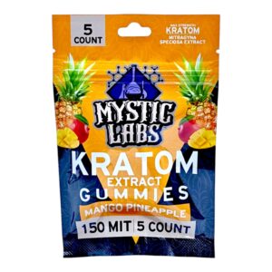 Mystic Labs Kratom Gummies Mango Pineapple - 5 Count  (150 MIT)