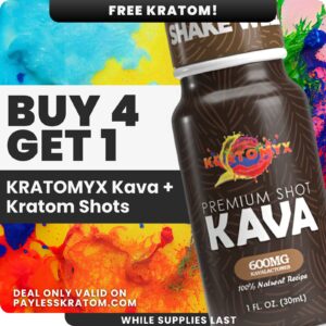 Kratomyx Premium Kava Shot 30mL (DEAL BUY 4 GET 1)
