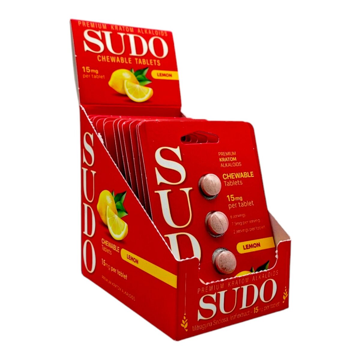 Sudo Premium Chewable Kratom Tablets 15mg