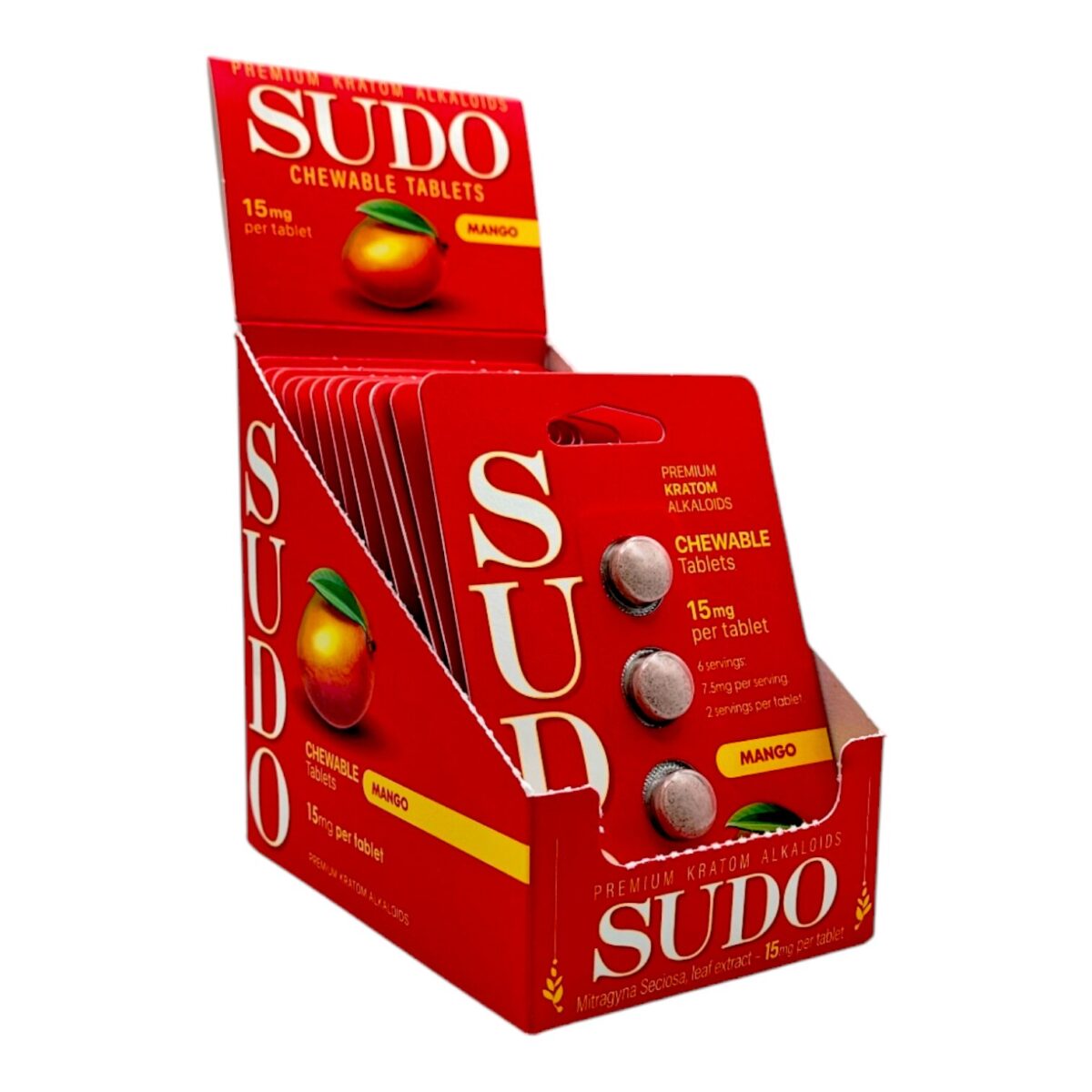 Sudo Premium Chewable Kratom Tablets 15mg