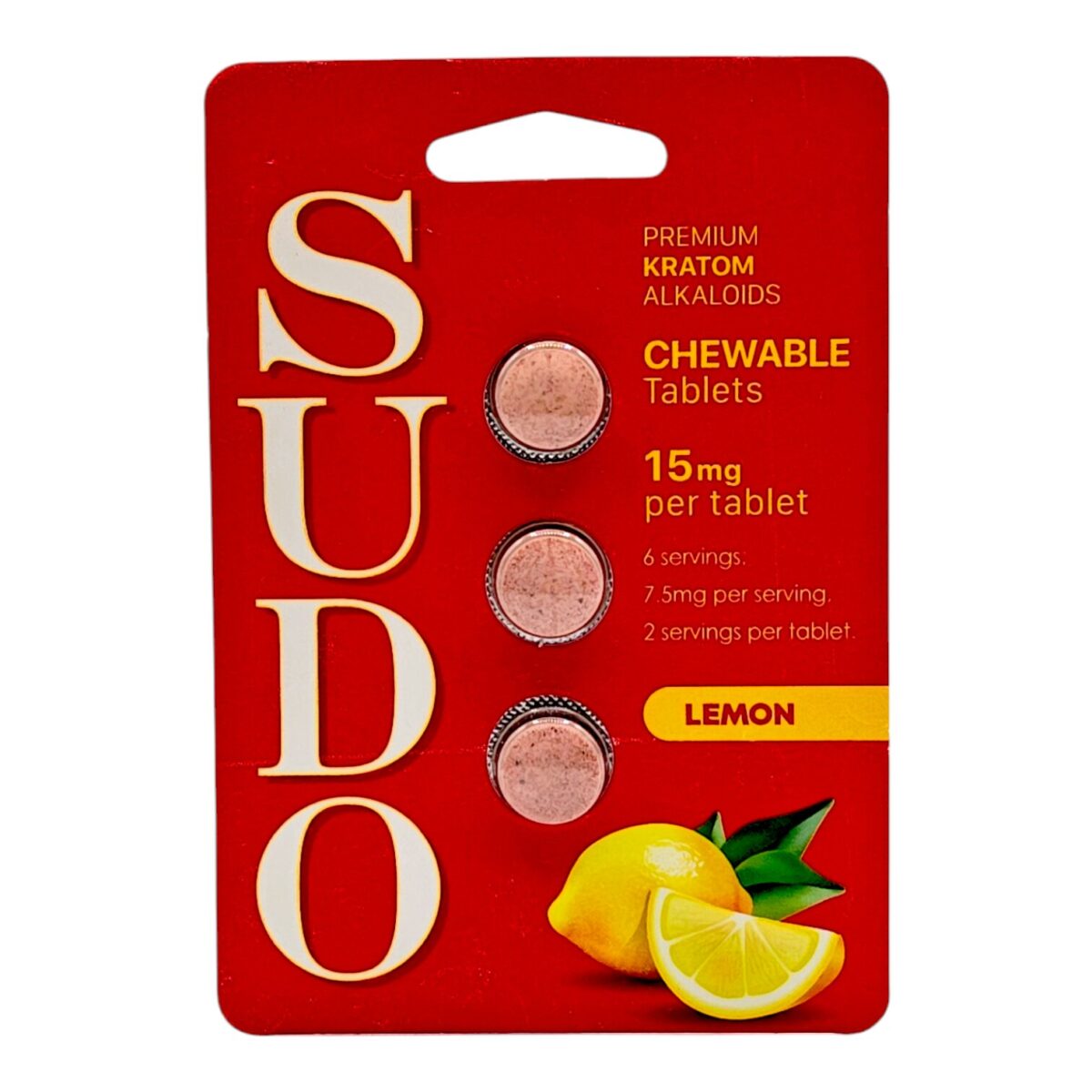 Sudo Premium Chewable Kratom Tablets 15mg