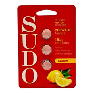 Sudo Premium Chewable Kratom Tablets 15mg
