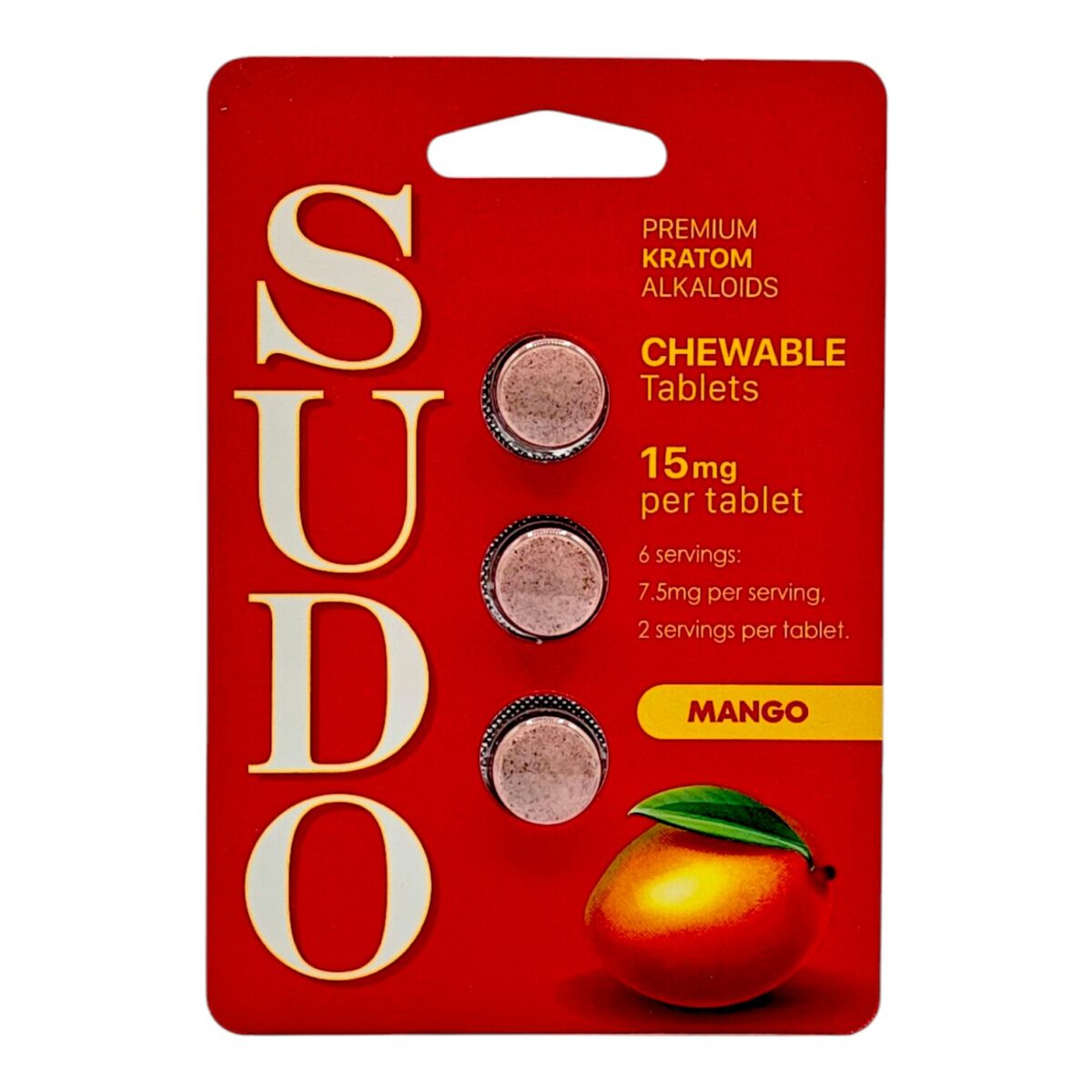 Sudo Premium Chewable Kratom Tablets 15mg