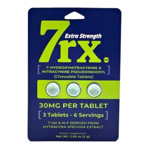 7rx Extra Strength Chewable 7OH Tablets 3ct