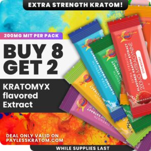 Kratomyx Kratom Extract Powder 200MG MIT (DEAL BUY 8 GET 2)