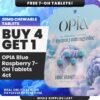 Opia 7-OH Chewable Tablets Blue Raspberry 80mg (DEAL BUY 4 GET 1)