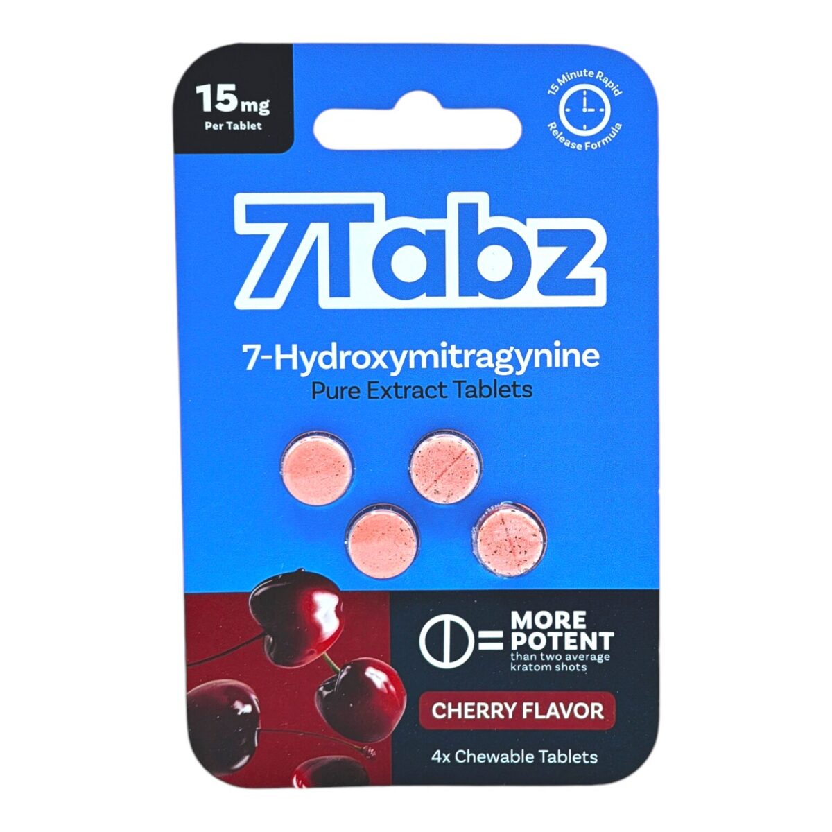 7Tabz 7-OH Kratom Extract Tablets Cherry