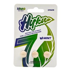 Hyku 7-Hydroxymitragynine Tablets 18mg 3ct