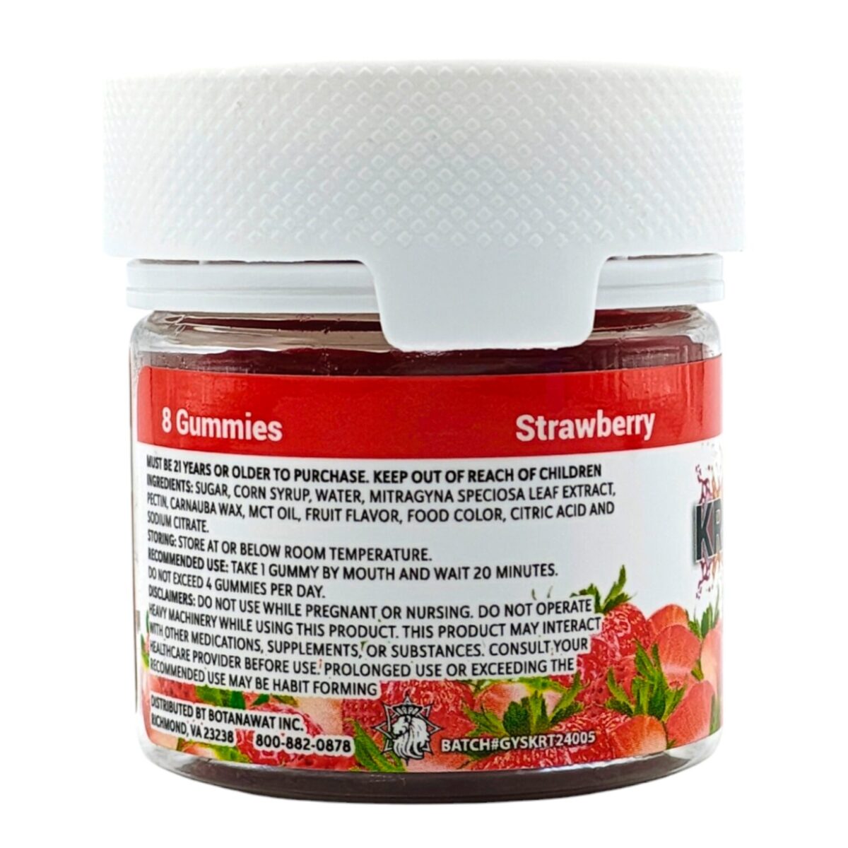 Kratomade Strawberry Gummies – 8ct