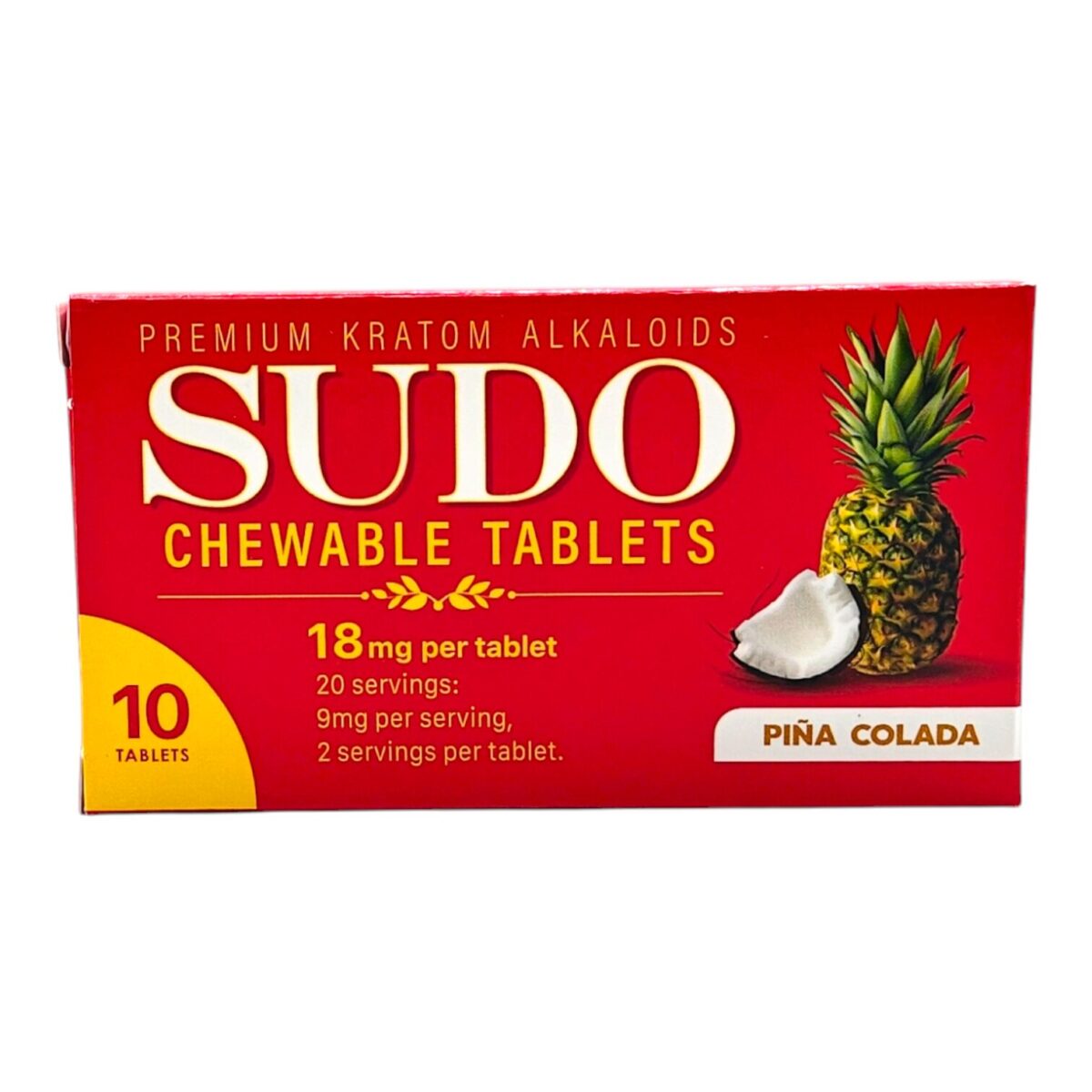 Sudo Kratom Chewable Tablets 18mg 10ct