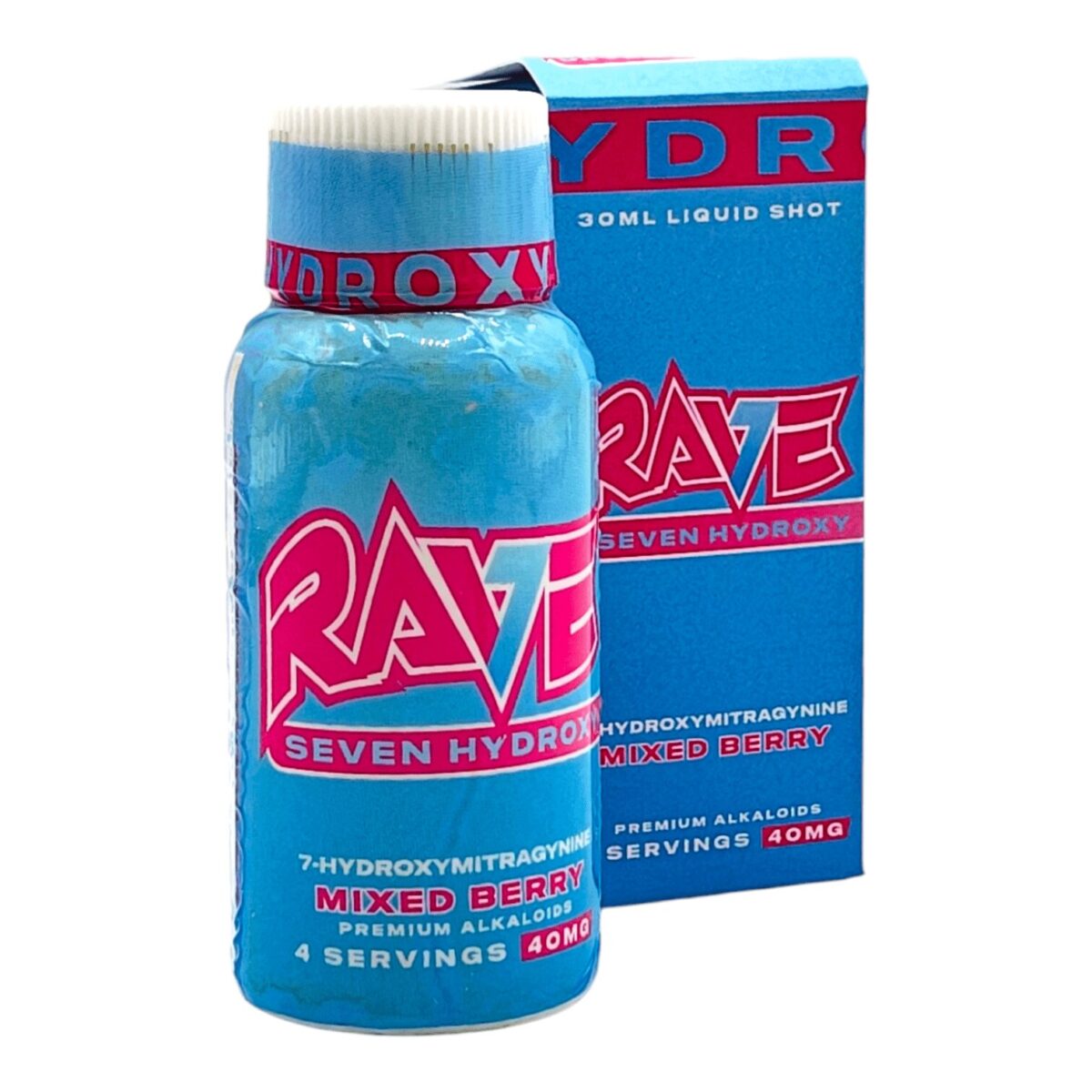 Rave Kratom 7-OH Shot Mixed Berry 40mg 60 mL